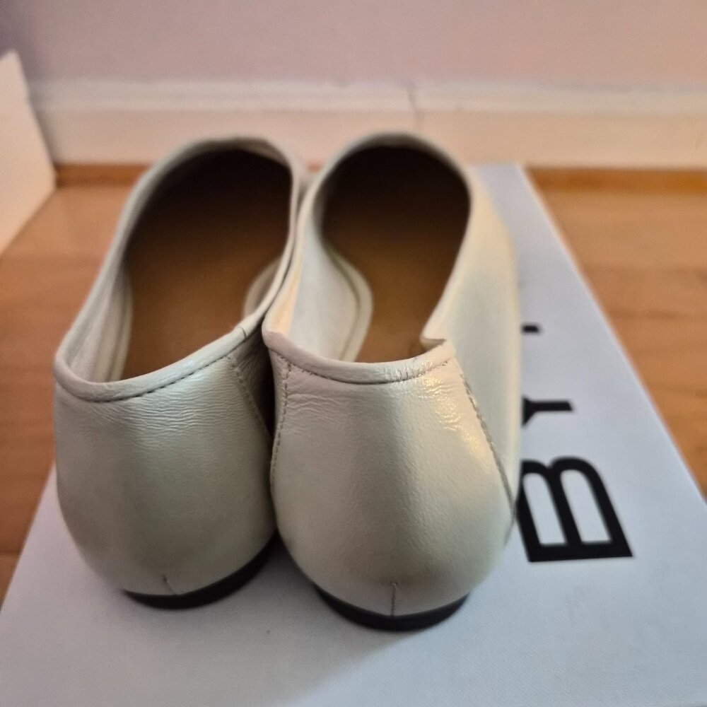 Brand New By Far Prudence Flats Limewash Creased Sz 40 - Picture 7 of 11